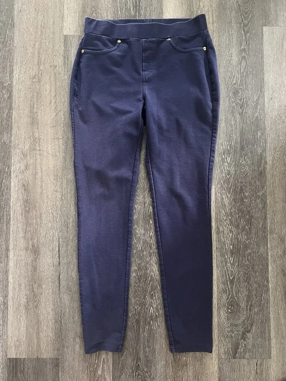 Michael Kors Navy Blue Stretch Skinny Pants Women’s NWOT Pull On size M